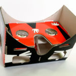 Gafas VR Google Cardboard Rojo Ferrari - Vista inferior